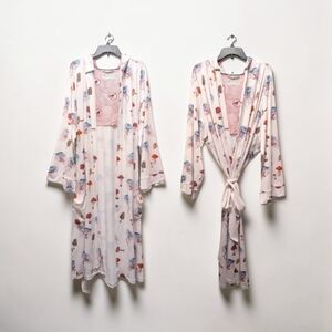 Plover Travel AnyWear Unisex Psychajellic Jellyfish Mushroom Hooded Robe Long OS